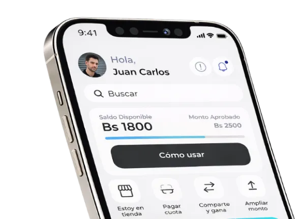 Administra tu monto en la app